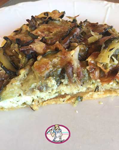 Tarte courgette et brousse