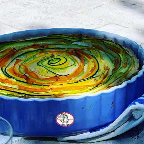 Tarte spirale aux courgettes et carottes pour Météo à la carte