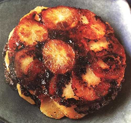 Tatin de pommes de terre aux morilles