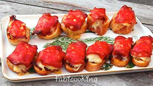 Tartine chèvre et chorizo pour l'apéro