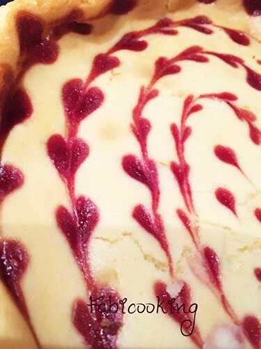 Cheesecake framboise et chocolat blanc