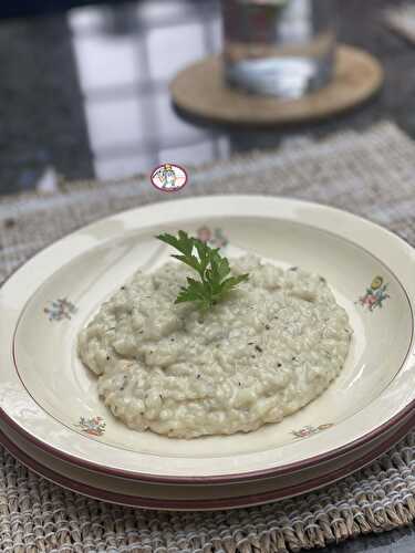 Risotto cacio et peppe pour changer des spaghetti