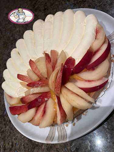 Tarte aux nectarines et menthe