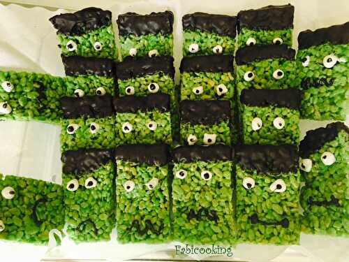 Frankenstein Rice Krispies pour Halloween