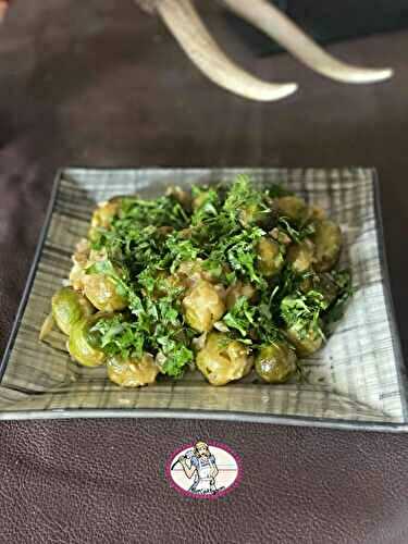 Choux de Bruxelles d’Ottolenghi à l’estragon et citron confit