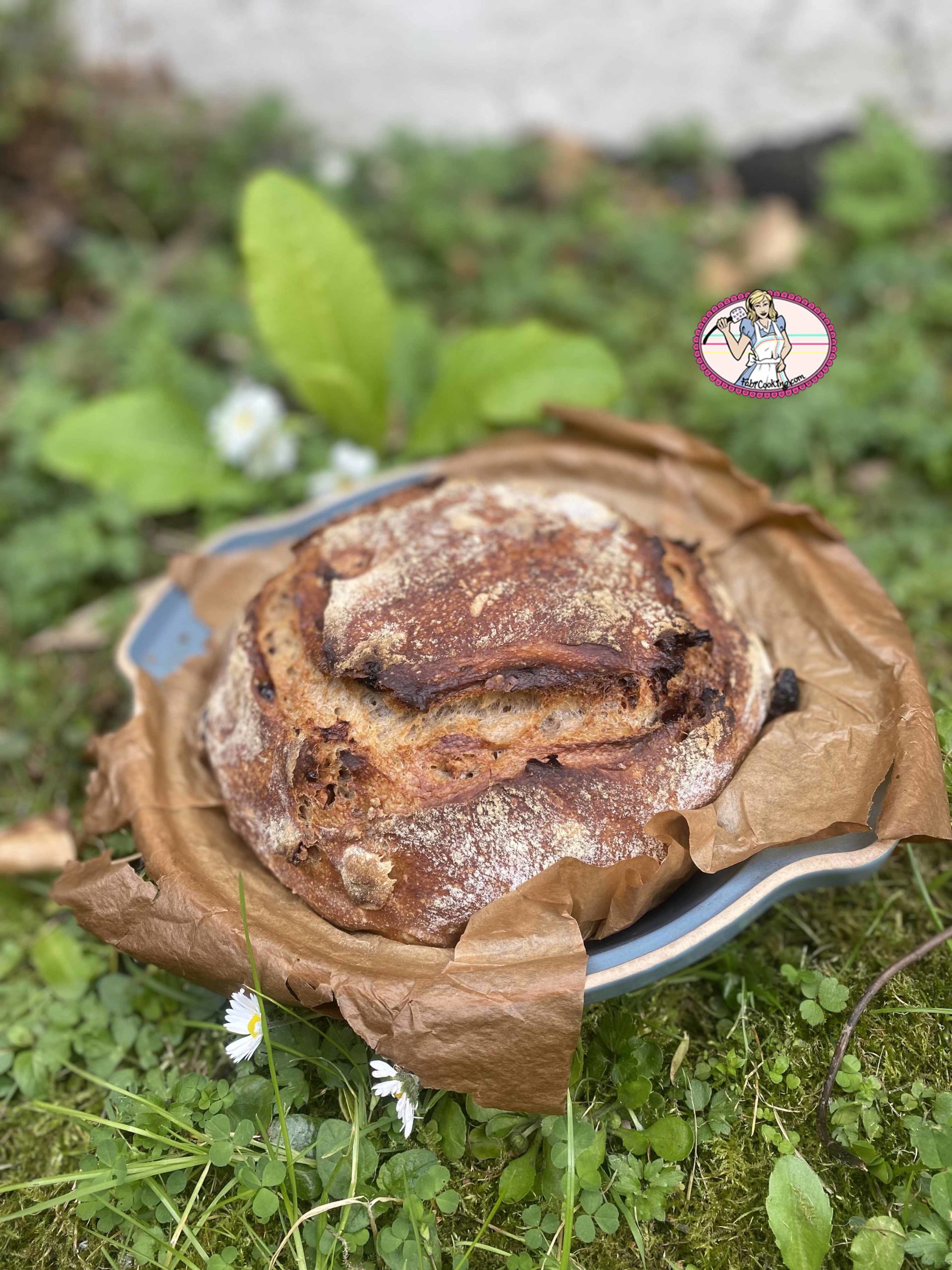 Le pain maison aux noix et cranberries