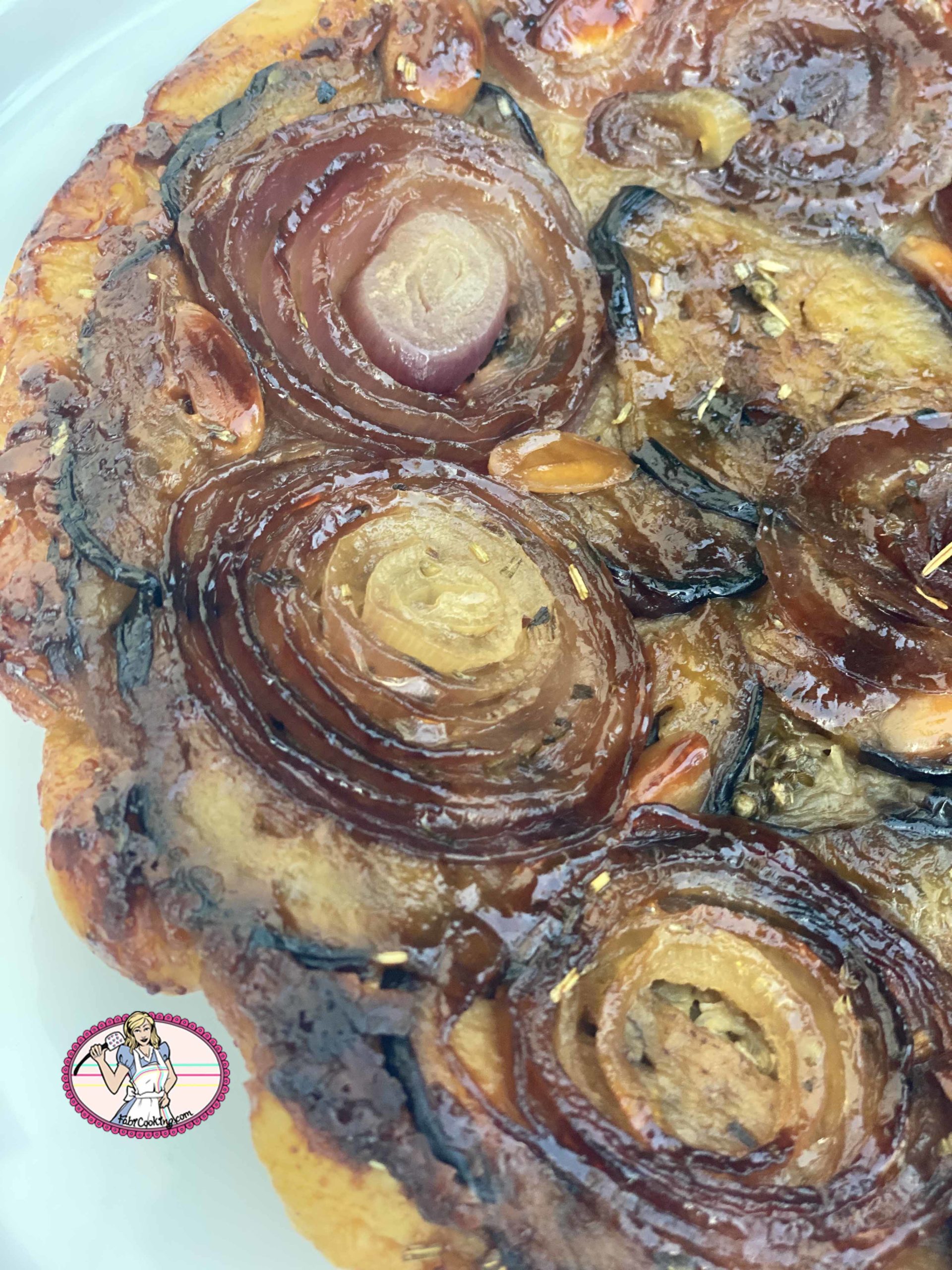 La tarte tatin aubergine et féta comme en Grèce