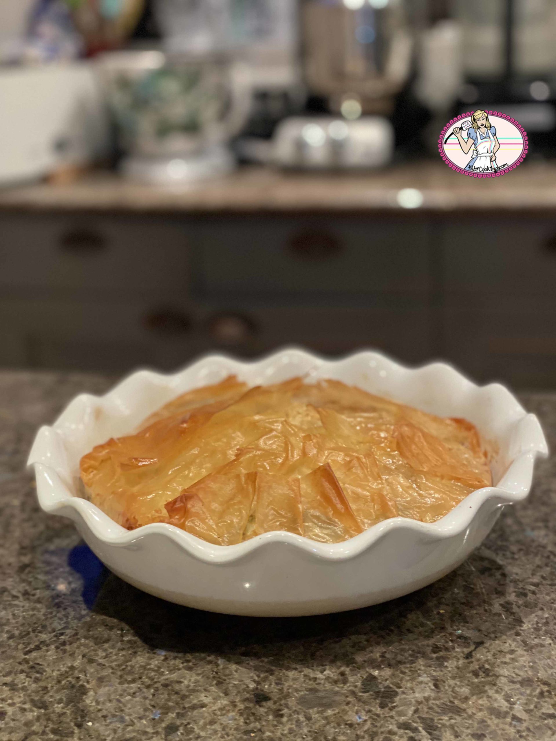 La tourte rapide pâte filo champignons et fromages