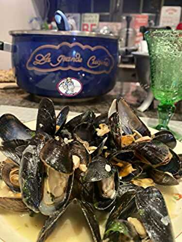 Les Moules au lait de coco, gingembre et citronnelle