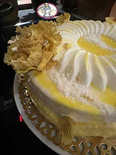 Tropic vert: entremets ananas, citron vert et coco