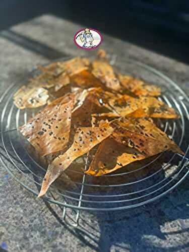 Le wonton comme un cracker