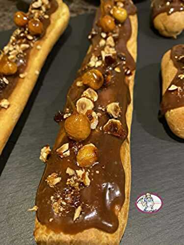 Mes Éclairs au praliné sans façon