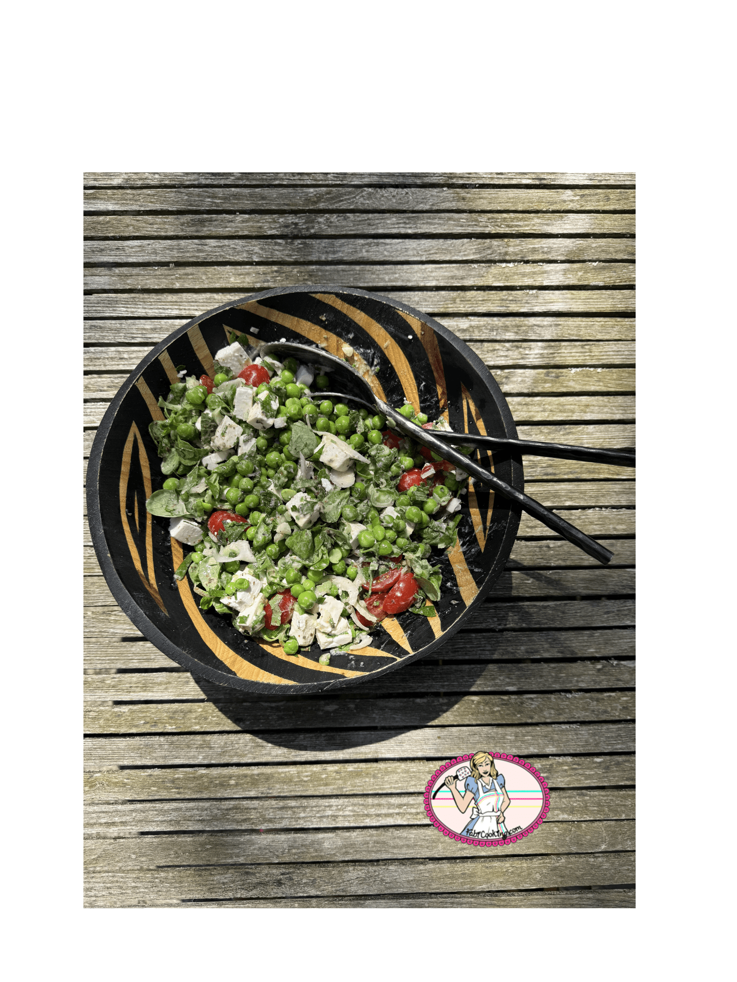 La salade de votre été: petits pois frais et feta