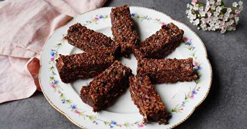 Barres choco-coco-quinoa (sans gluten, vegan)