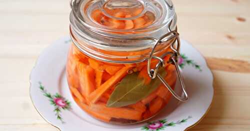 Bâtonnets de carottes lactofermentées (hivernal, lactofermentation)