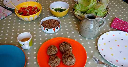 Boulettes aux graines et aux légumes (veggie), un peu comme des falafels