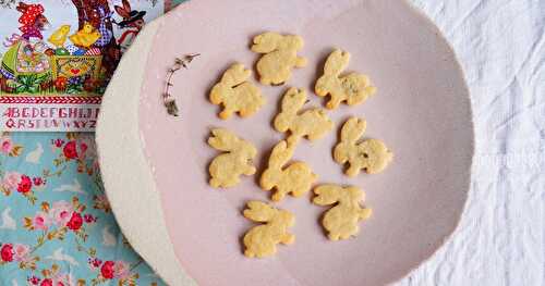 Bredala de Pâques ou sablés salés petits lapins (Alsace)