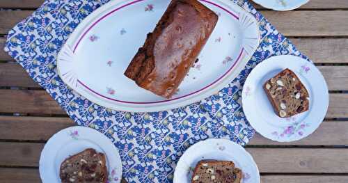 Cake aux fruits secs (sans lactose, goûter)