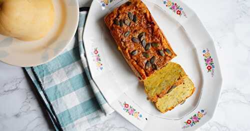 Cake bien orangé : lentilles corail, butternut, curcuma