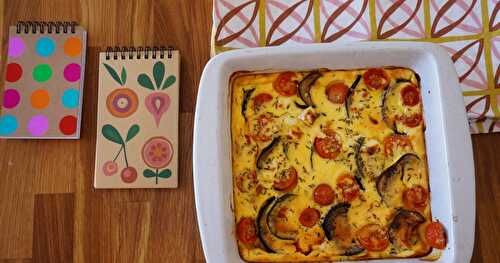 Cheesecake aux légumes d'été