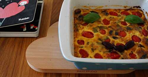 Clafoutis aux tomates cerises