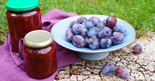 Confiture quetsches cannelle pas trop sucrée (Alsace)