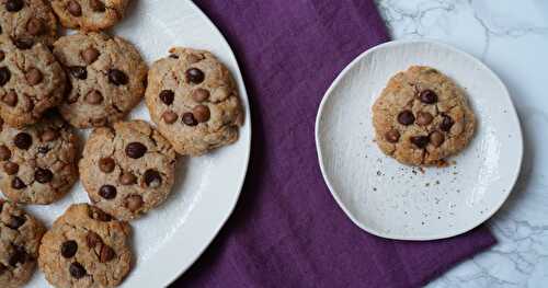 Cookies à l'huile essentielle de citron et aux pépites de chocolat (lactosefree)