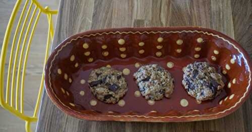 Cookies banane-chocolat noir (version 2) + quelques moments du we