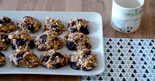 Cookies bananes-flocons d'avoine-choco-amande (tout y est!)