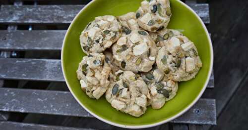 Cookies chocolat blanc-graines de courge