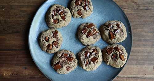Cookies haricots rouges, sarrasin, chocolat (sans gluten, goûter)