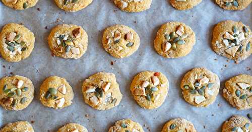 Cookies potimarron, chocolat blanc, graines de courge