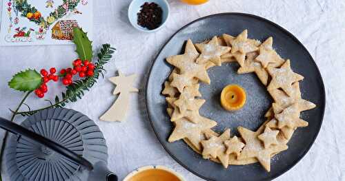 Couronne de Noël en petits gâteaux (Alsace, Noël)