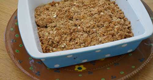 Crumble à la rhubarbe