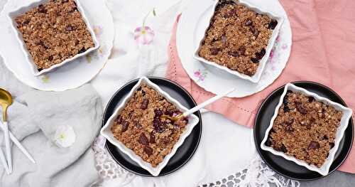 Crumble aux mûres (sans gluten, vegan, estival)