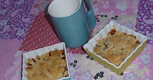 Crumble poires-chocolat