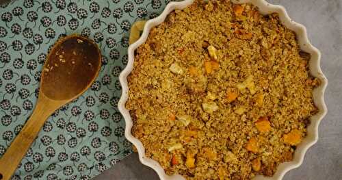 Crumble salé hivernal : potimarron, panais, céleri...(hivernal, glutenfree, lactosefree)