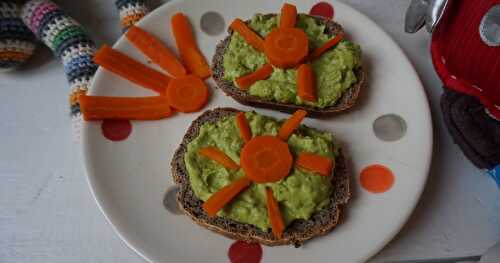 Des idées pour les petits et les grands :  tartinade de petits pois au chèvre frais