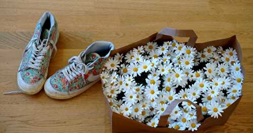 Des petites fleurs dans la maison, des papiers cadeaux aux murs (et même pas une photo de bouffe!!)