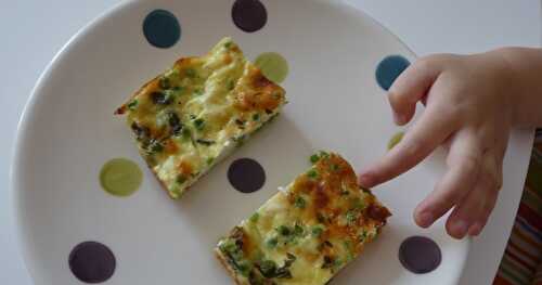 Frittata petits pois et feta