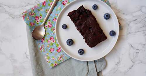 Gâteau au chocolat et aux myrtilles (lactosefree, glutenfree)