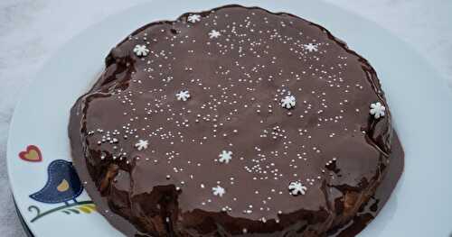 Gâteau banane-chocolat dans la neige!