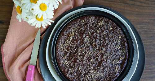 Gâteau fondant choco-coco (sans gluten, vegan)