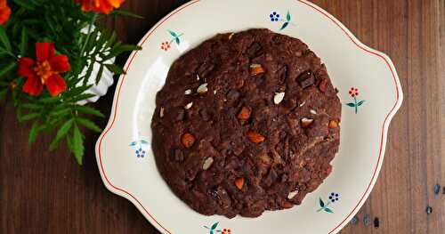 Grand cookie chocolat-amande (vegan)