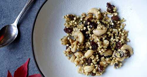 Granola cru cajou-cardamome (cru, rawfood, veggie)