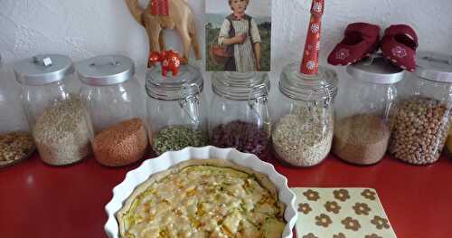 J'adore les quiches! version courgettes-carottes râpées-parmesan