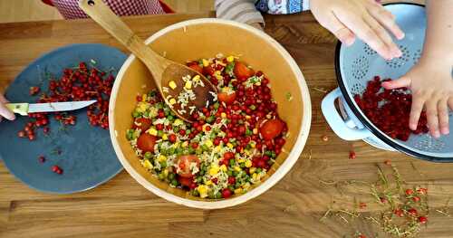 La salade d'Augustin : "des choses rondes et pleines de couleurs"