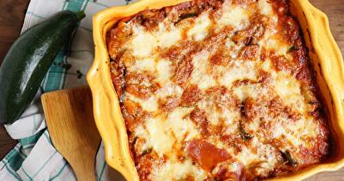 Lasagnes lentilles, courgettes (sans gluten, amap)