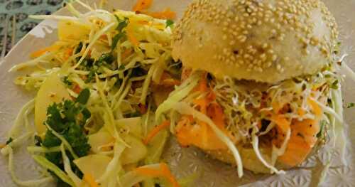 Le petit billet boulangé #7: un bun et son burger au saumon norvégien
