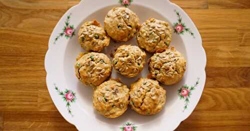 Muffins aux petits-pois et aux graines